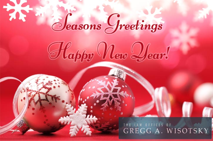 Seasons Greetings & Happy New Year from Gregg A. Wisotsky 
